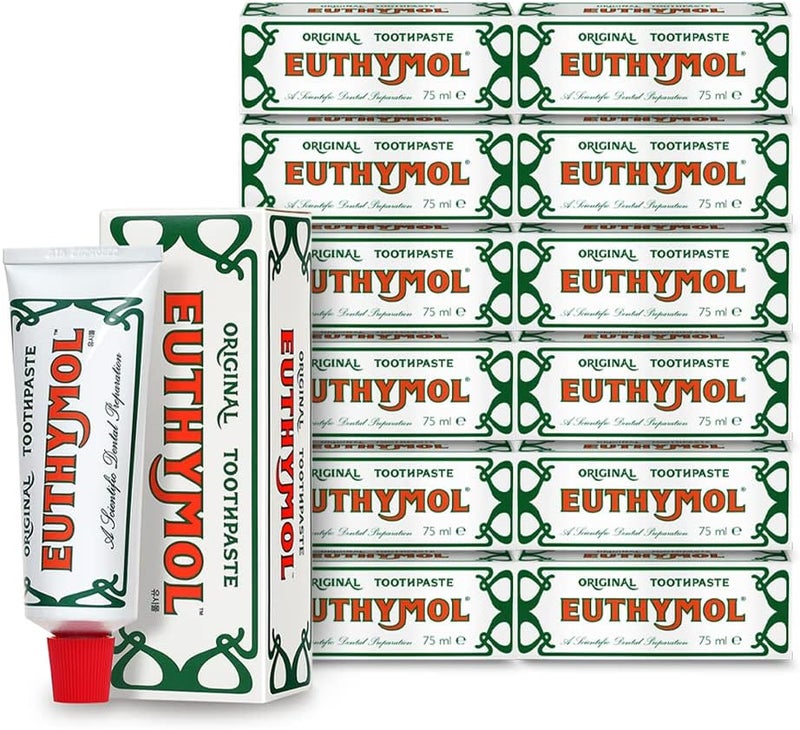 Euthymol Original Toothpaste 75ml - Pack of 12 - Image 1