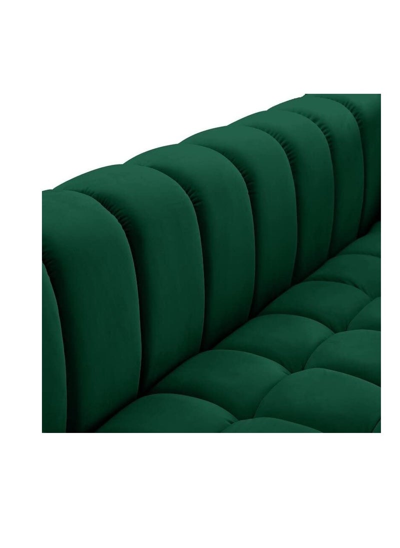 Comfynest - Luxurious Three-Seater Velvet Arm Sofa Ideal for Living Rooms, Guest Rooms, and Hotels - Image 1