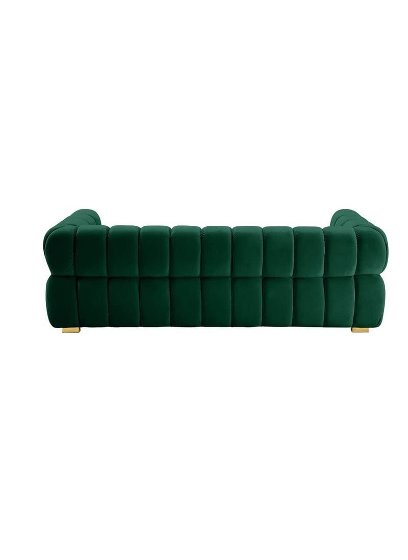 Comfynest - Luxurious Three-Seater Velvet Arm Sofa Ideal for Living Rooms, Guest Rooms, and Hotels - Image 1