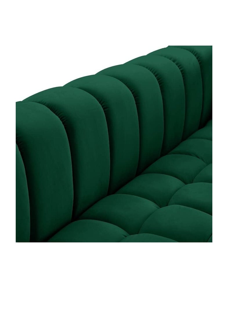 Comfynest - Luxurious Three-Seater Velvet Arm Sofa Ideal for Living Rooms, Guest Rooms, and Hotels - Image 1