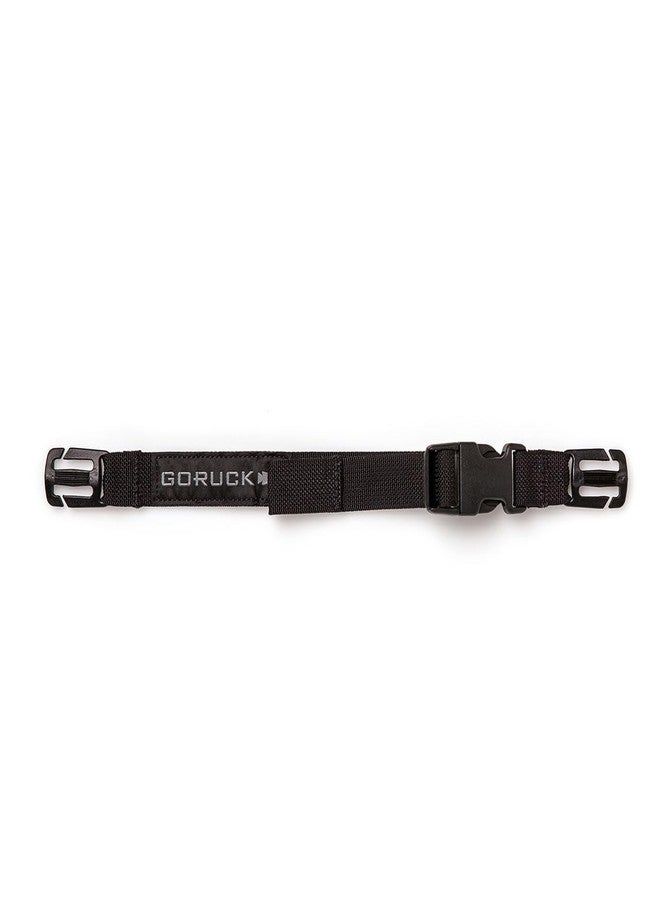 GORUCK Rucksack Training Sternum Strap - Adjustable Front Backpack Chest Belt w/Quick Release Military Grade Buckle for Secure Fit & Enhanced Stability, 17in x 7.5in, Redesign for Heavy Loads, Black - Image 1