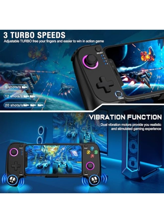 وحدة تحكم للألعاب المحمولة لهواتف آيفون/أندرويد، وحدة تحكم ألعاب لاسلكية تدعم جراب الهاتف - متوافقة مع لعبة Xbox Game Pass، Steam Link، Call of Duty، Roblox وMinecraft - Image 4