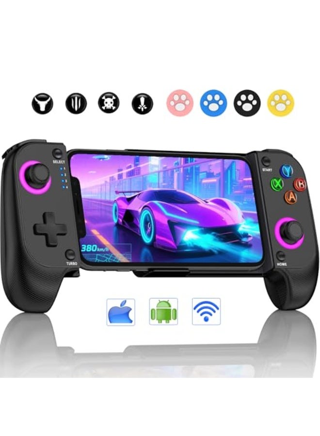 وحدة تحكم للألعاب المحمولة لهواتف آيفون/أندرويد، وحدة تحكم ألعاب لاسلكية تدعم جراب الهاتف - متوافقة مع لعبة Xbox Game Pass، Steam Link، Call of Duty، Roblox وMinecraft - Image 1