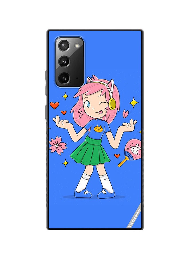VR CREATIVE Protective Case Cover For Samsung Galaxy Note20 5G Hand Drawn Otaku Vector Design Multicolour - Image 1
