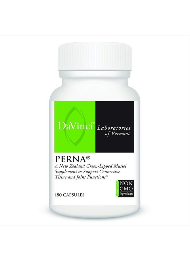 Davinci Labs Perna - Helps Support Joint Health with New Zealand Green Mussel, a Source of Omega-3, 6, 9 Fatty Acids, Glucosamine & Chondroitin - 180 Capsules (90 Servings)  - Image 1