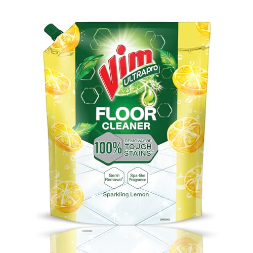 Vim Floor Cleaner: 1.8L | Sparkling Lemon | 100% Removal of stains for complete clean floors & long lasting fragrance - Image 1