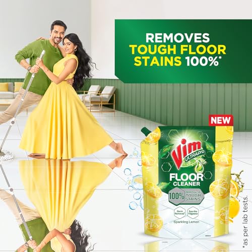 Vim Floor Cleaner: 1.8L | Sparkling Lemon | 100% Removal of stains for complete clean floors & long lasting fragrance - Image 2
