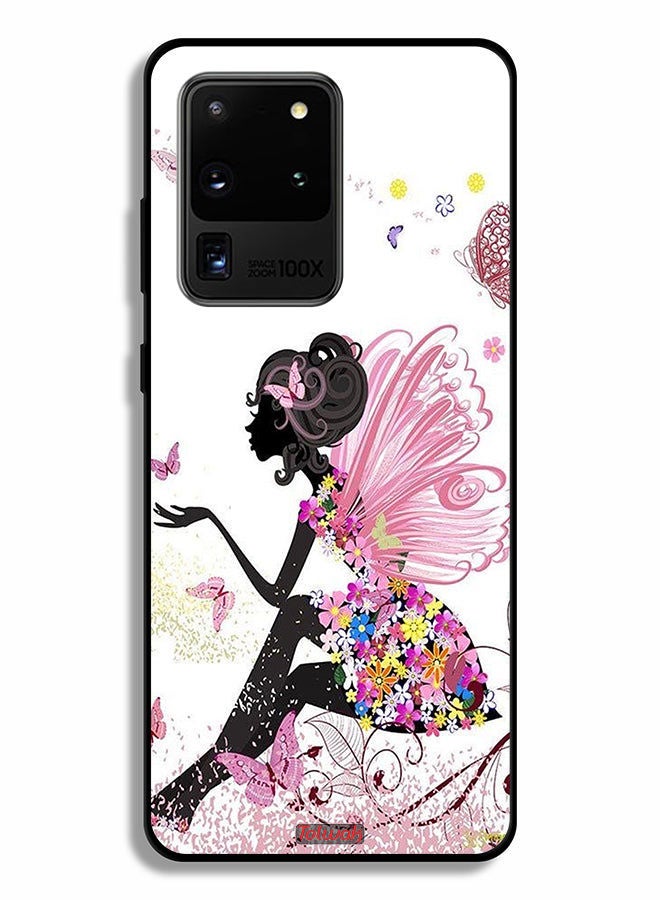 Tolwak Samsung Galaxy S20 Ultra 5G Protective Case Cover Butterfly Girl Artwork - Image 2