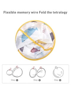 KASTWAVE Hair Cutting Cape for Kids, Haircut Cape Umbrella Design Barber Hairdressing Cloak Foldable Adjustable Toddler Hair Catcher Cape Girl Boy for Children  - Image 2