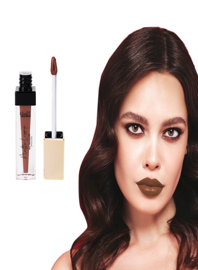 Glam 21 Glam21 Matte Lippie No Transfer Lip Gloss | Lightweight and comfortable| Creamy Matte Formula - 4 gm | Fire N Ice-09 - Image 4