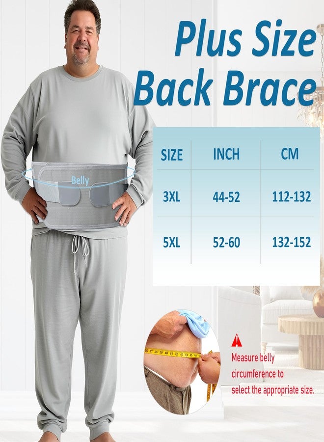 King Mills Plus Size Back Support Brace, Elastic Obese Belly Support, 44"-52" Belly - Image 2