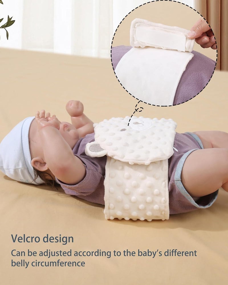 ShabeEat Baby Colic and Gas Relief Belly Band, Heated Tummy Wrap, Baby Swaddle Belly Protector Heated for Upset Stomach and Soothes Gas - Blue - Image 5