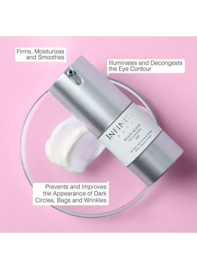 Infinitek - ® Paris, Multi-Active Collagen Eye Cream and Retinol Serum Eye Contour. Anti Aging - Reduces Wrinkles & Fine Lines, Fades Dark Spots. 0.50 Fl Oz - Image 1