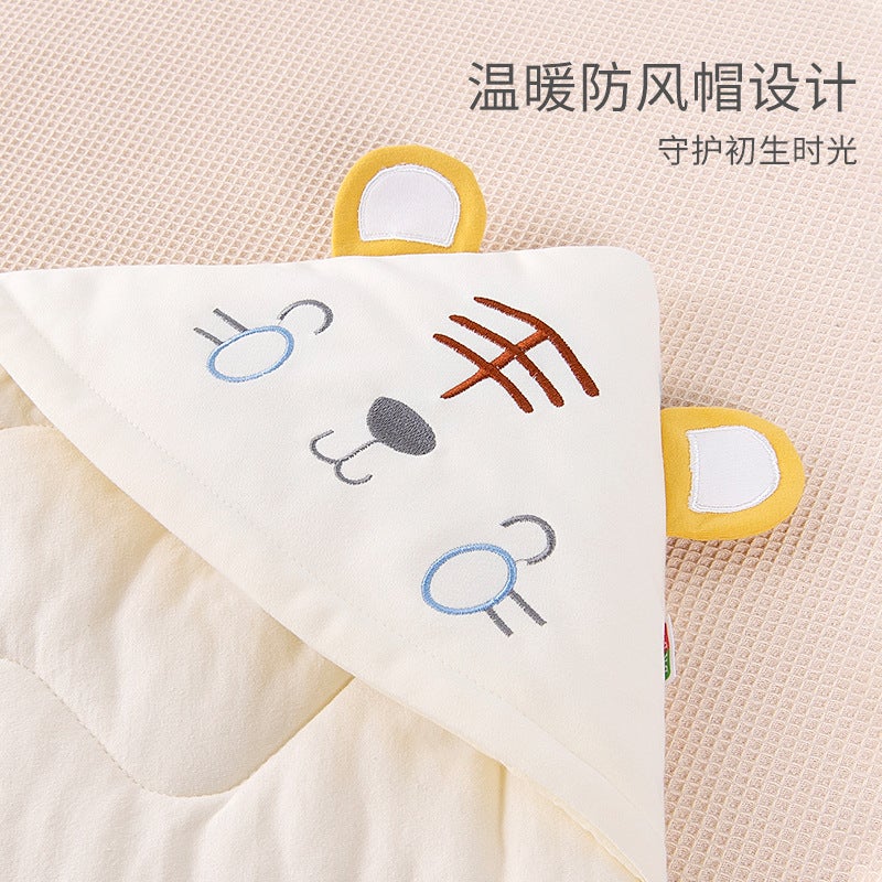 [Factory Direct Supply] Rabbit Year Baby Holding Quilt Spring, Autumn and Winter Thickened Pure Cotton Newborn Package for Birth Room Supplies - Image 5