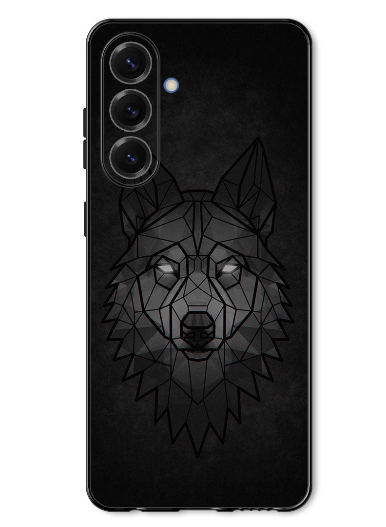Theodor Case Compatible with Samsung Galaxy A57 Protection Shockproof Bumper Cover Wolf Abstract - Image 1