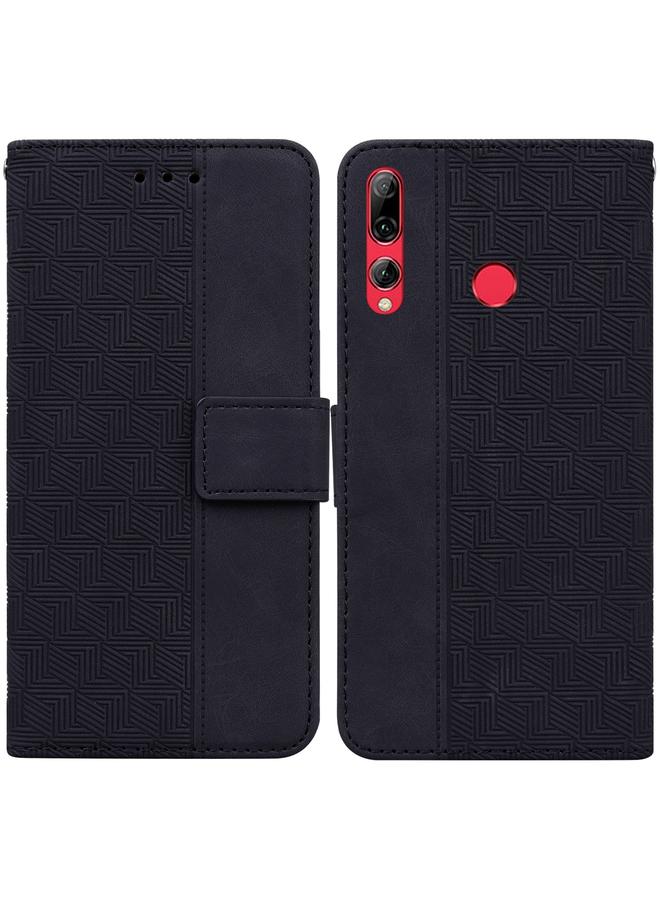 جرين تايجر جراب لهاتف Huawei P smart Z/Y9 Prime 2019/Honor 9X النسخة الأجنبية، جراب هاتف من الجلد المنقوش هندسيًا - Image 1