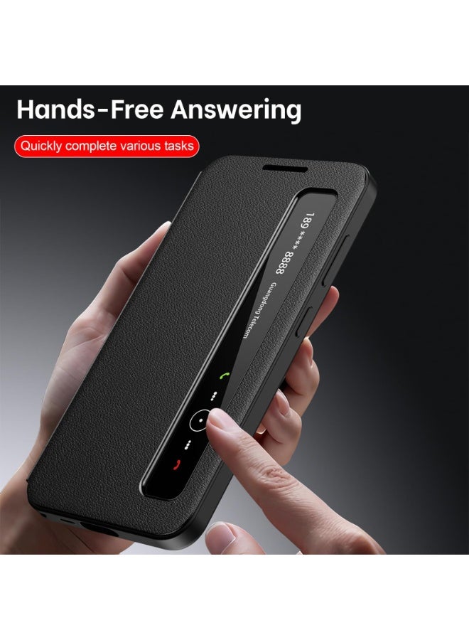 Smart View Touch Control Clear View Case for Samsung Galaxy S25 Ultra 5G - Image 4