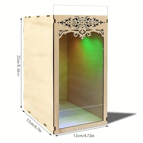 ETKVR Book Nook Kit Simple Booknook Bookend Miniature Dollhouse House Kit for Beginner DIY 3D Puzzle Model with LED Light and Dust Cover - Image 5