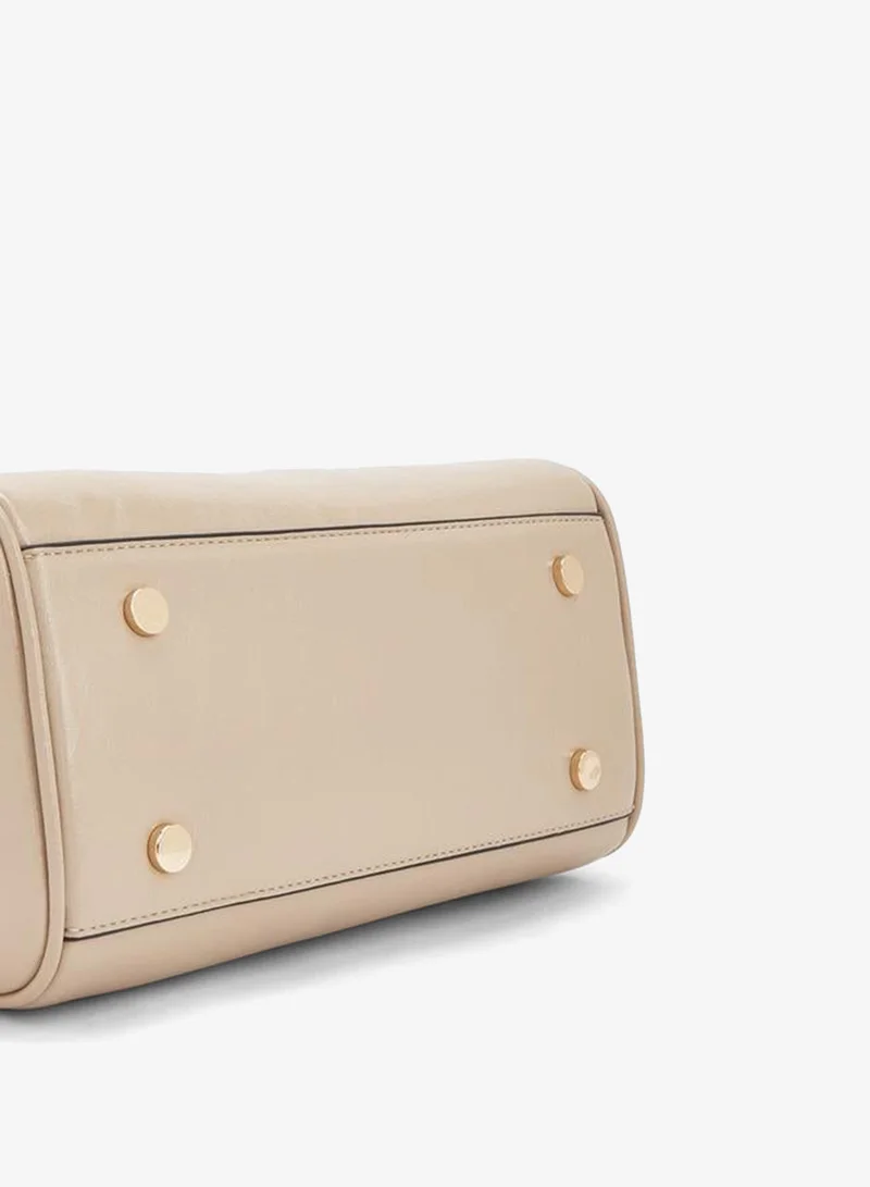 Celeste TAUPE Textured Tote Bag With Detachable Strap for Women | Best Price UAE