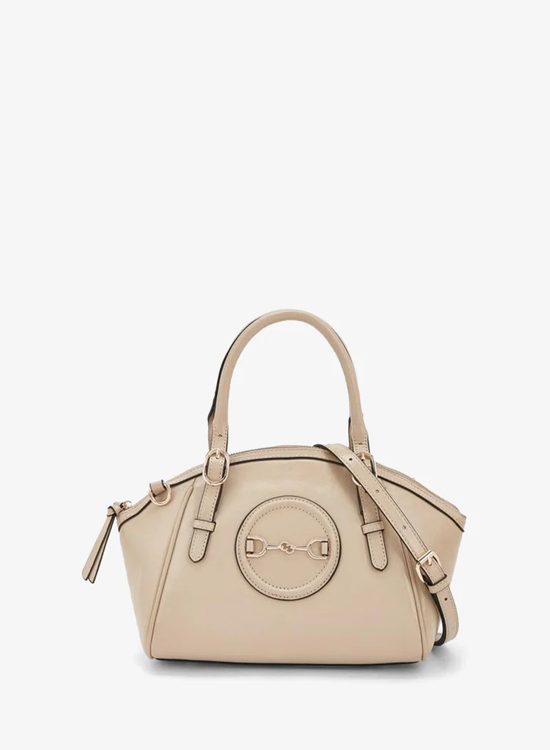 Textured Tote Bag With Detachable Strap