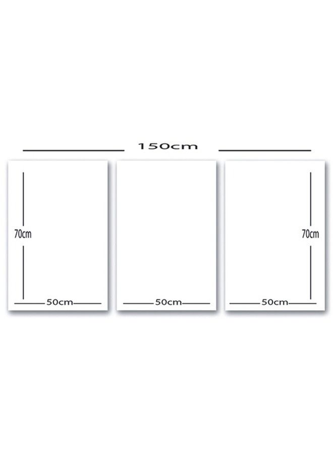 Marktna Three Wall Panels 150x70cm With an Islamic Design, Silver Frame and a Transparent Acrylic Layer 0.5kg  - Image 3