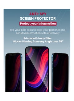 Moxedo Moxedo Ultra Shield Tempered Glass Screen Protector Privacy 9H Hardness Full Coverage Anti-Spy Protection with Auto-Align Easy Applicator Compatible For iPhone 12 Pro Max 6.7 inch  - Image 4