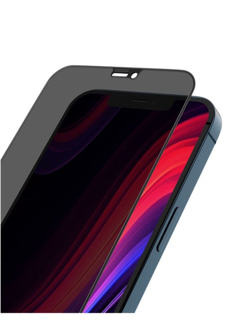 Moxedo Ultra Shield Tempered Glass Screen Protector Privacy 9H Hardness Full Coverage Anti-Spy Protection with Auto-Align Easy Applicator Compatible For iPhone 12 Pro Max 6.7 inch