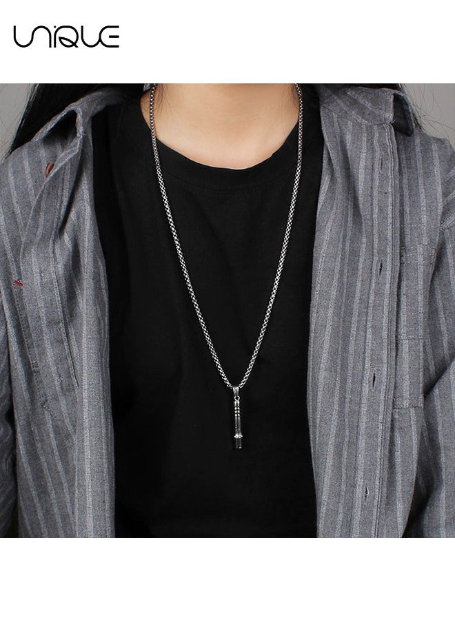 يونيك صافرة قلادة قلادة، التيتانيوم الصلب لا تتلاشى، تنوعا الرجال والنساء الهيب هوب شارع سترة سلسلة - Image 5