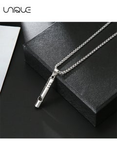Unique Whistle Pendant Necklace, Titanium Steel Does Not Fade, Versatile Men and Women Hip Hop Street Sweater Chain  - Image 2