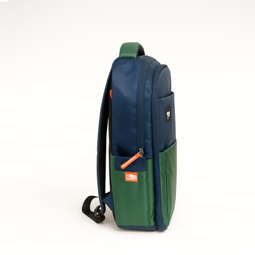 MONKEY TROOPERS Glide Plus Backpack for Men Women Boys Girls,16-inch Laptop, Water-resistant Multi-pockets College Casual Stylish Designer, Office, Travel, School, College (Navy-Dark Green) - Image 3