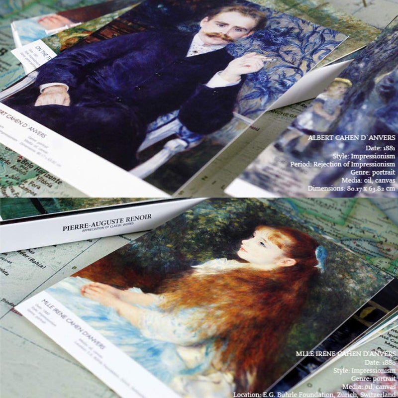 HOSTEESSCHOICE Beautiful Art Postcards set of 30 Pierre Auguste Renoir Post card variety pack Famous Painting Scenery,4 x 6 Inches - Image 3