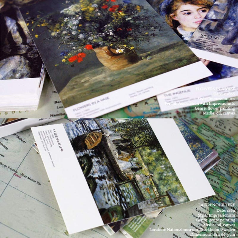 HOSTEESSCHOICE Beautiful Art Postcards set of 30 Pierre Auguste Renoir Post card variety pack Famous Painting Scenery,4 x 6 Inches - Image 5