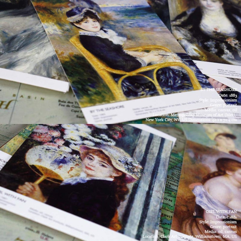 HOSTEESSCHOICE Beautiful Art Postcards set of 30 Pierre Auguste Renoir Post card variety pack Famous Painting Scenery,4 x 6 Inches - Image 4