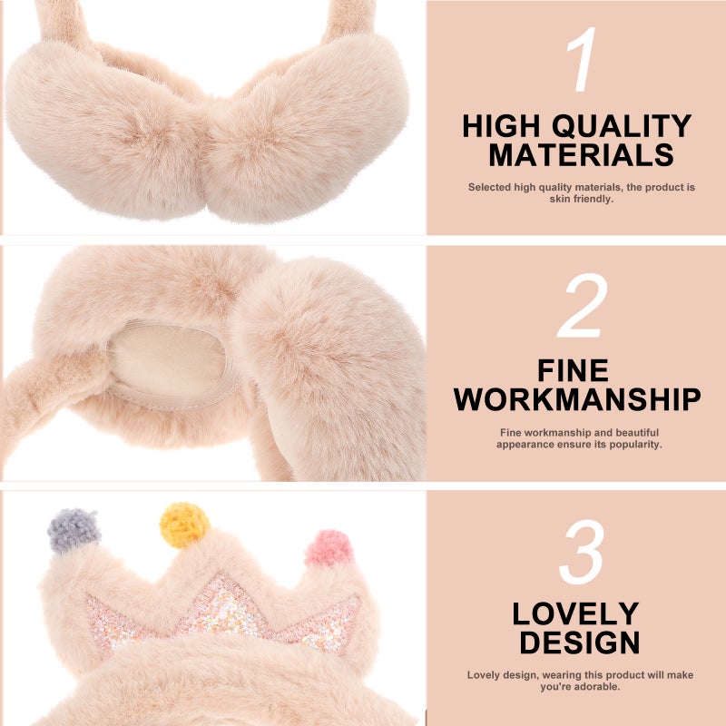 2 pcs Cartoon Earmuff Ear Cover Winter Outdoor Earmuff for Children - Image 2