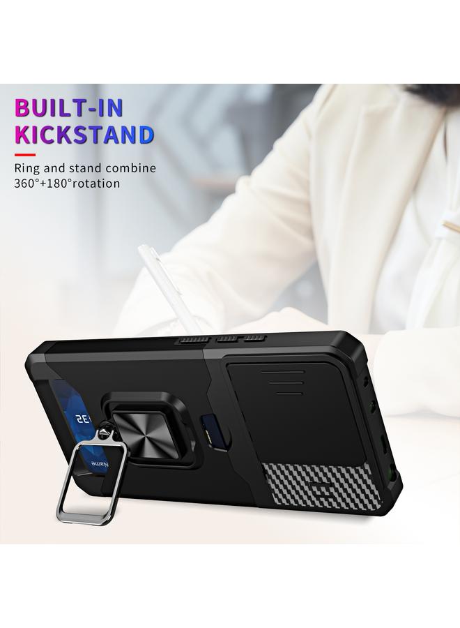 S-TOP Case For Redmi Note 13 4G Camera Shield Card Slot PC+TPU Phone Case - Image 5