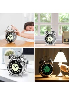 YOUGE Twin Bell Alarm Clock, Loud Alarm Clock with Backlight, Silent Clock for Bedroom Home or Office, Great for Heavy Sleepers  - Image 5