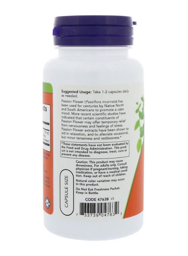 Now Foods Passion Flower Dietary Supplement - 90 Capsules - Image 3