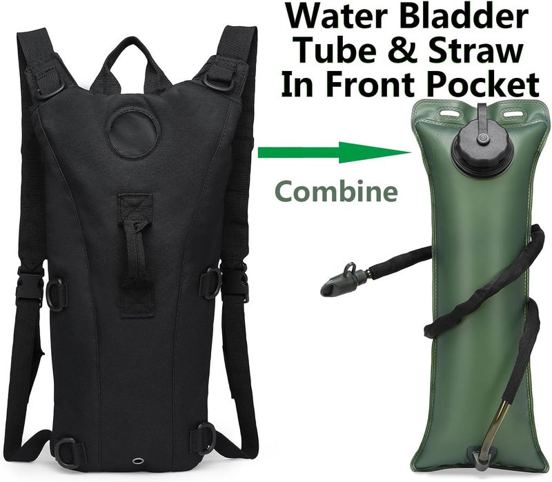 ATBP Tactical Water Hydration Pack Military 3L Water Bladder Carrier Backpack Leakproof for Running Jogging Cycling Hiking - Image 3