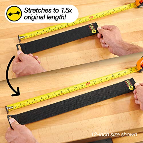 Wrap-It Storage Super-Stretch Wrap-It Storage Straps - 12" (8 Pack) - Elastic Hook and Loop Cinch Straps - Image 5