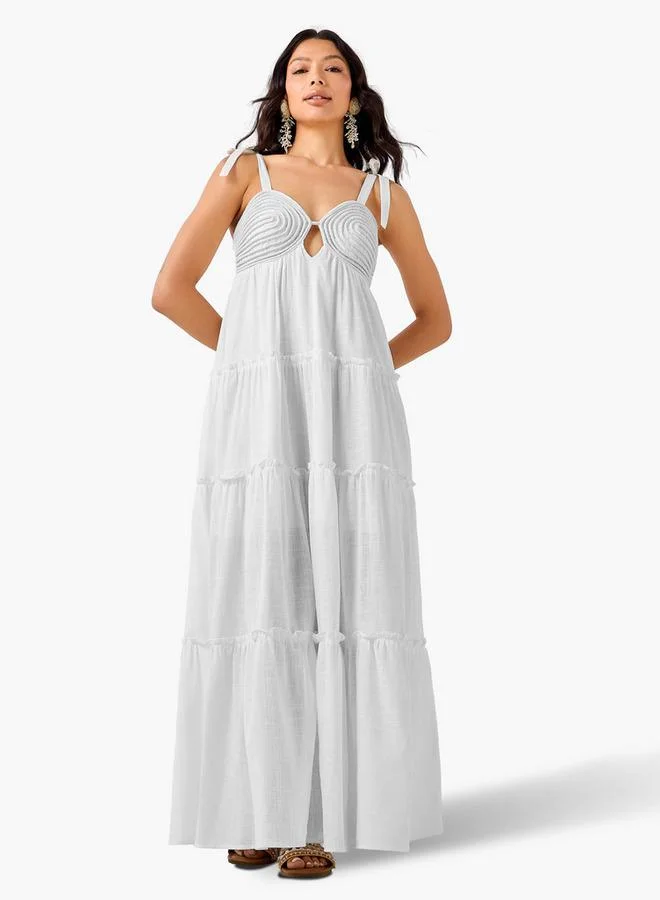 سبلاش فيڤ Women Rope Detail Tiered Maxi Dress