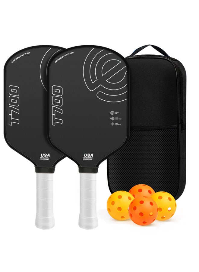 Carbon Fiber T700 Full Set Pickleball Paddle For Kids, Gradient Macaron Style