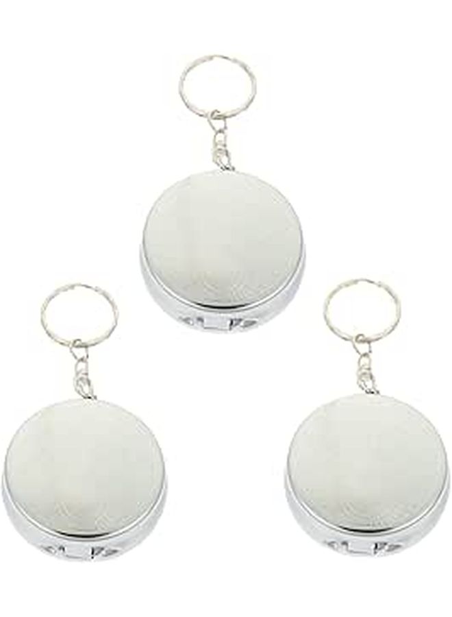 3pcs Aluminum Alloy Portable Car Ashtrays With Lid Compact Pocket Cigarette Case For Travel - Image 1