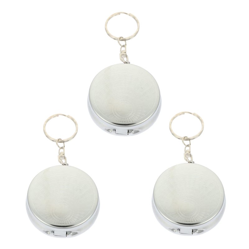 3pcs Aluminum Alloy Portable Car Ashtrays With Lid Compact Pocket Cigarette Case For Travel - Image 2