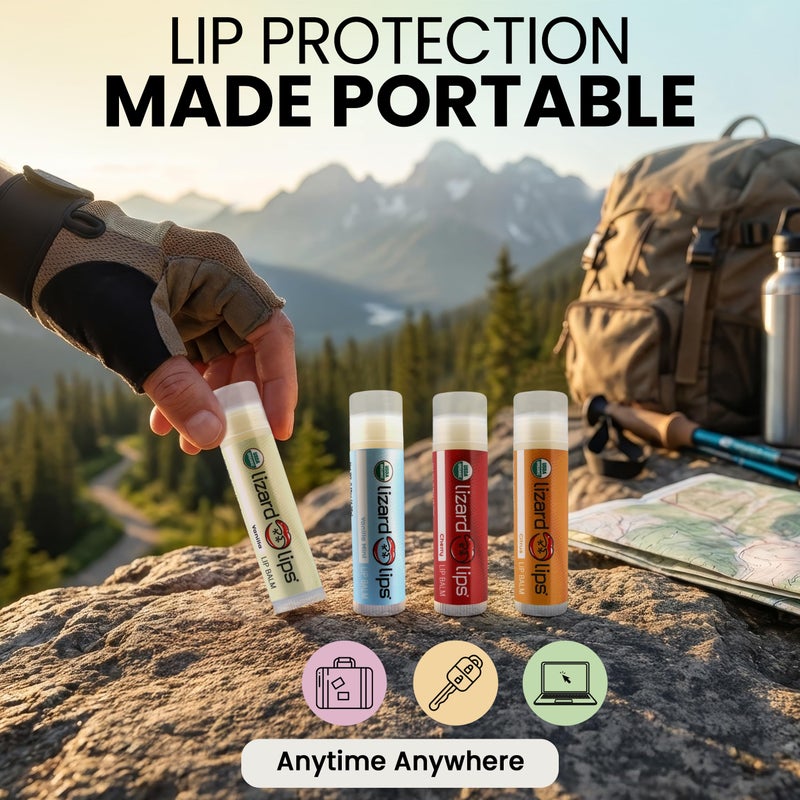 Lizard Lips USDA Certified Organic - 4 Flavor Variety Pack - Image 2