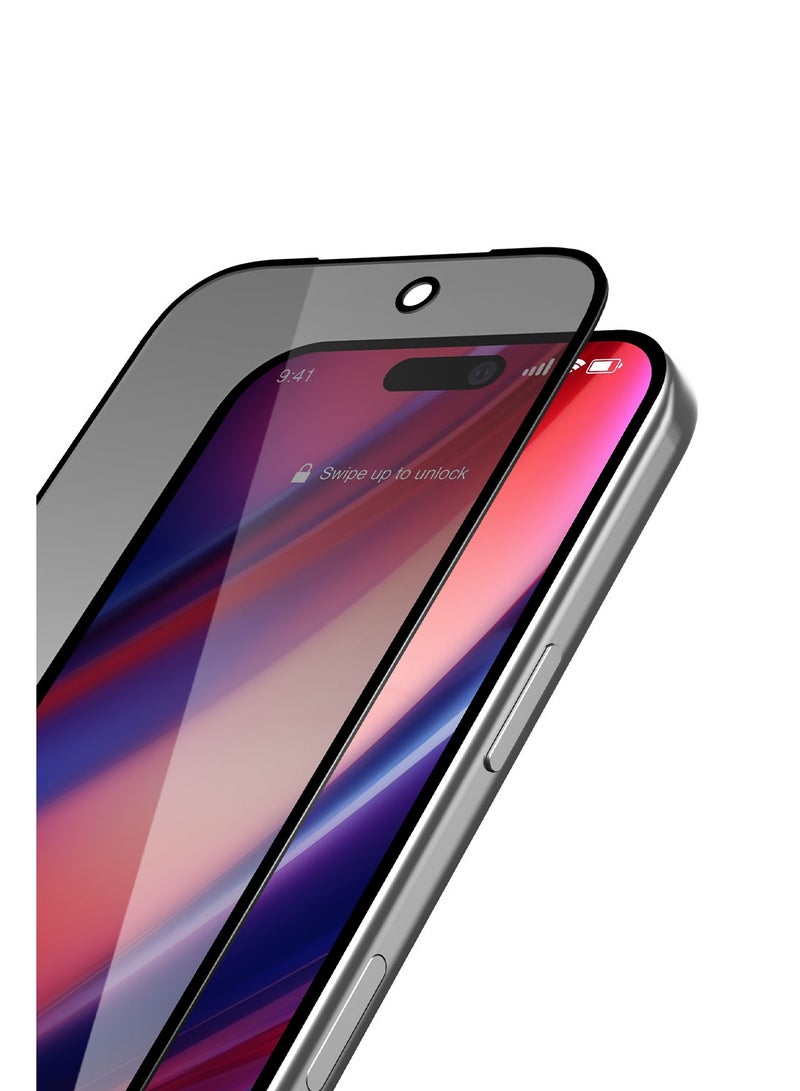 Moxedo Ultra Shield Premium Tempered Glass Screen Protector 9H Hardness Privacy for iPhone 17 Pro Max 6.9-inch 2025 Full Coverage Anti-Spy Protection with Auto-Align Easy Applicator - Image 1