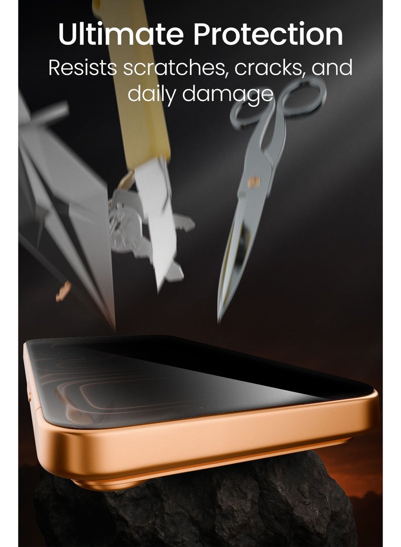 Moxedo Ultra Shield Premium Tempered Glass Screen Protector 9H Hardness Privacy for iPhone 17 Pro Max 6.9-inch 2025 Full Coverage Anti-Spy Protection with Auto-Align Easy Applicator - Image 4