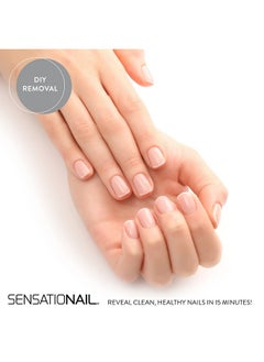 SensatioNail Sensationail Gel Nail Polish Removal Kit, Acetone Dropper, 4-Way Nail Buffer and Manicure Stick, Easily Soak Off without Damage or Hassle, Silver, 30 Count  - Image 3