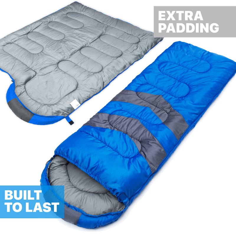 MalloMe Sleeping Bags for Adults Cold Weather & Warm - Backpacking Camping Sleeping Bag for Kids 10-12, Girls, Boys - Lightweight Compact Camping Essentials Gear Accessories Hiking Sleep Must Haves - Image 3