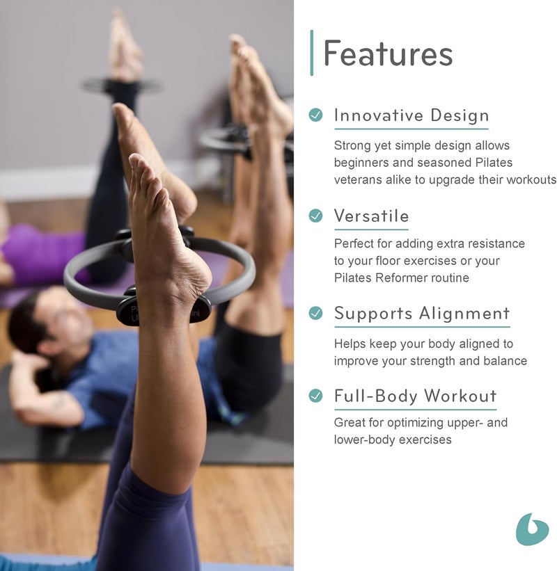 Balanced Body Ultra-Fit Circle Pilates Ring, Body Ring, Great Exercisers for Legs, Fitness Circle, Thigh Exercise, Pilates Circle, Pilate Ring Fitness Equipment for Home or Studio - Image 4