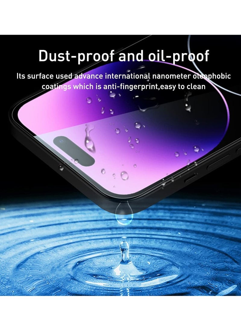 BORTONY Screen Protector for 14 Pro Sensor Protection Dynamic Island Case Friendly Tempered Glass Film 9H Hardness HD Clear For Apple iPhone 14 Pro [6.1 inch] - Image 4
